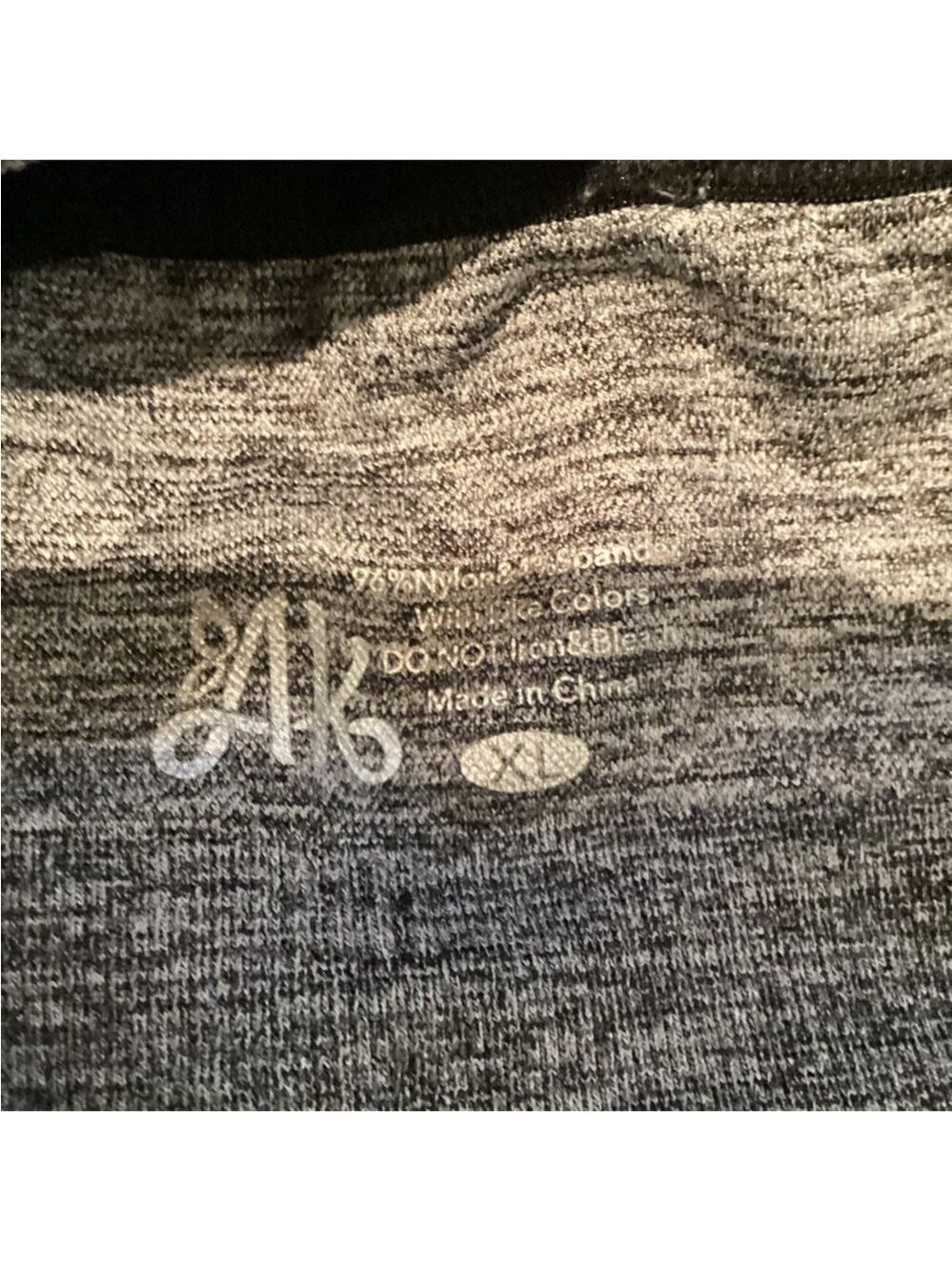 AKAMC Woman’s XL wire free yoga sports bra black marled with gray Strappy - Picture 6 of 11